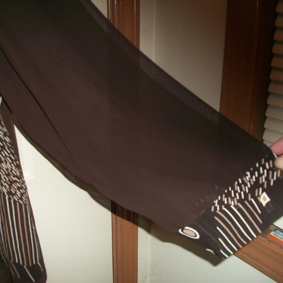 HLM Collection multi-pattern blouse 0X NWOT - Picture 5 of 7